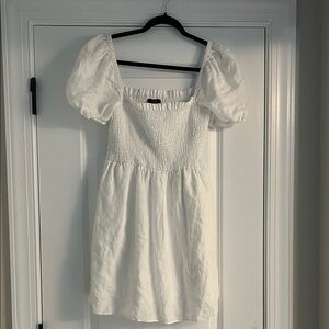 J. Crew White Midi Dress